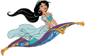 Jasmine on flying carpet