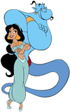 Jasmine & Genie posing