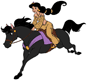 Jasmine riding horse