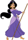 Jasmine in her purple dress