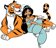 Jasmine relaxing with Rajah