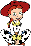 Jessie sitting cross-legged