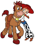 Jessie hugging Bullseye