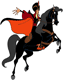 Jafar riding horse