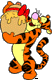 Tigger carrying honey pot