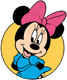 Minnie's face in a circle