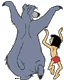 Baloo, Mowgli dancing