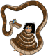 Kaa hypnotizing Mowgli