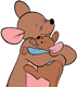 Kanga, Roo hugging