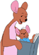 Kanga reading to Roo