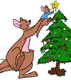 Kanga, Roo decorating Christmas tree