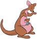 Kanga with Roo in pouch