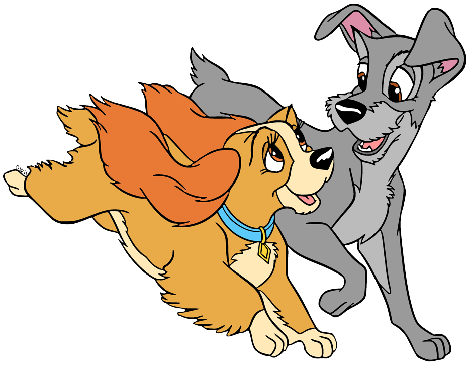 Lady and the Tramp Clip Art (PNG Images) | Disney Clip Art Galore