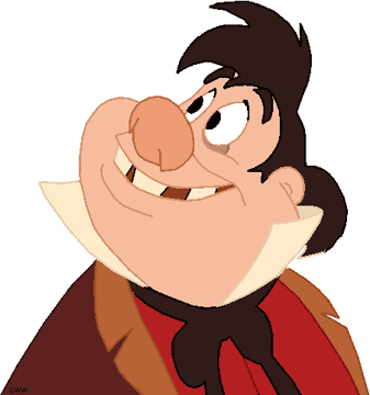Lefou smiling
