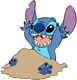 Stitch in sand