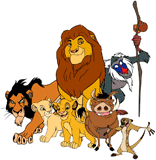 Lion King characters posing together