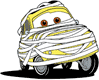 Luigi from Cars as a mummy