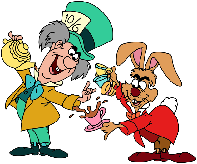 March Hare and Mad  Hatter  Clip Art Disney Clip Art Galore