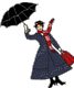 Mary Poppins flying