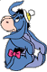 Eeyore wearing a winter hat