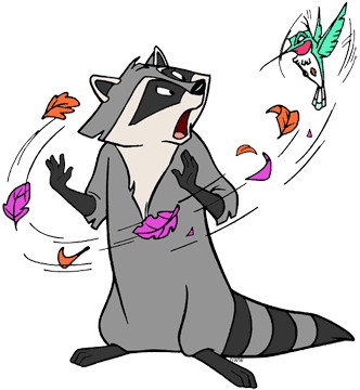 Flit flying past Meeko