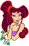Meg holding a flower