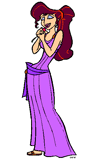 Meg holding a flower