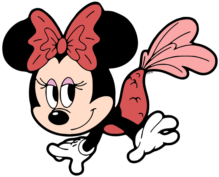 all-original. transparent images of Disney's Minnie Mouse drinking tea...