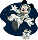 Mickey Mouse the astronaut