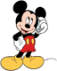 Mickey Mouse talking on his cellphone