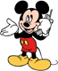 Mickey Mouse talking on his cellphone