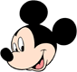 Mickey Mouse's smiling face