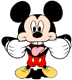 Mickey Mouse making faces