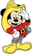 Mickey the firefighter