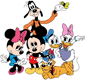 Mickey, Minnie, Donald, Daisy and Goofy