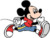 Mickey Mouse jogging