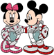 Astronauts Mickey, Minnie