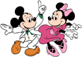 Mickey, Minnie disco dancing