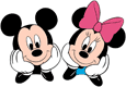 Mickey, Minnie faces