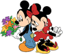 Mickey, Minnie flowers