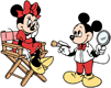 Mickey doing Minnie's makeup