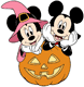 Mickey & Minnie Mouse, pumpkin
