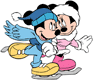 Mickey, Minnie skating