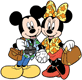 Mickey and Minnie Mouse on vacation
