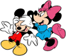 Mickey, Minnie playing guess who