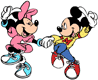 Minnie, Mickey dancing