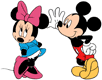 Mickey and Minnie Mouse