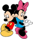 Mickey, Minnie back to back