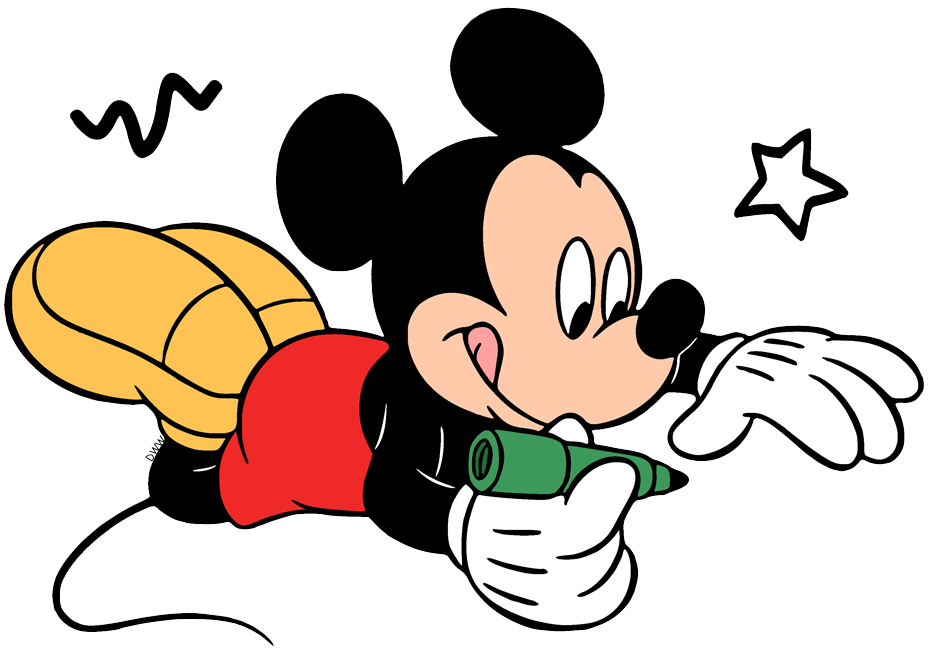 mickey mouse clipart drawing
