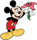 Holding a flower